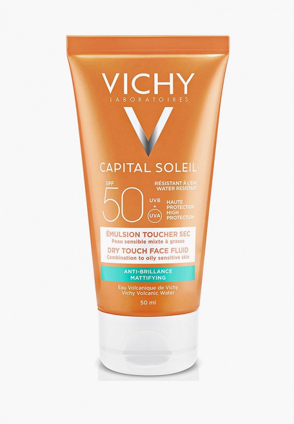 

Эмульсия для лица Vichy, Белый, Ideal Soleil солнцезащитная, матирующая, SPF 50, 50 мл
