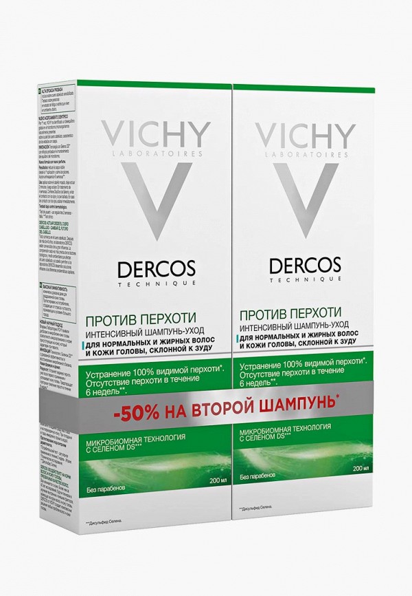 

Шампунь Vichy, Прозрачный, против перхоти для нормальных и жирных волос и кожи головы, склонной к зуду