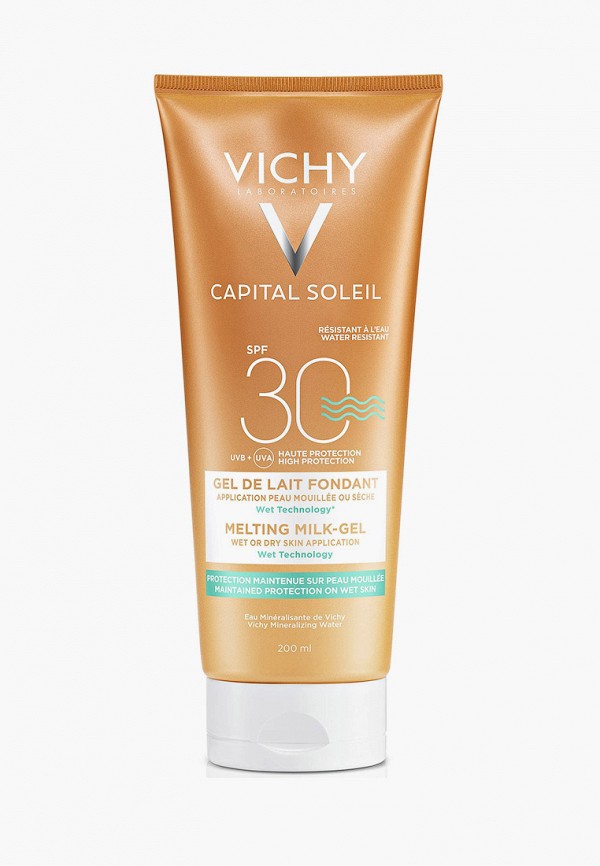 

Крем солнцезащитный Vichy, Прозрачный, Capital Ideal Soleil, с технологией нанесения на влажную кожу, SPF30