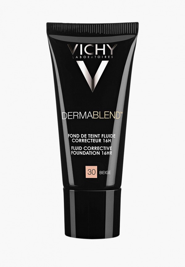 

Тональное средство Vichy, Бежевый, DERMABLEND корректирующее, тон 30, SPF 25, 30 млл