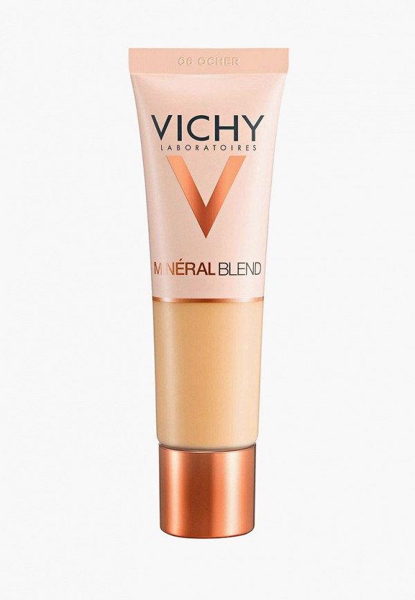 

Тональная основа Vichy, Бежевый, MINERALBLEND увлажняющая, 16 часов стойкости и сияния кожи, тон 06, 30 мл