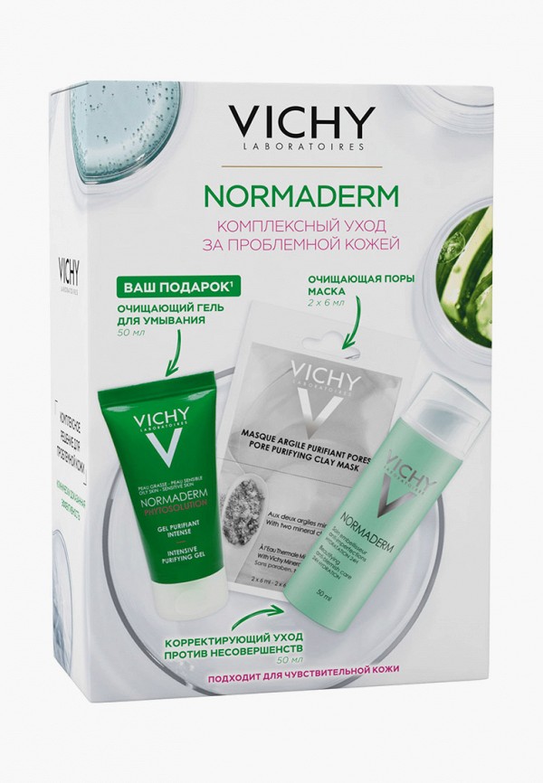 

Набор для ухода за лицом Vichy, Прозрачный, против несовершенств Normaderm