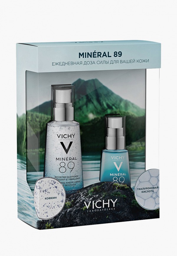 

Набор для ухода за лицом Vichy, MINERAL 89 гель-сыворотка для всех типов кожи 50 мл + МИНЕРАЛ 89 восстанавливающий и укрепляющий уход для кожи вокруг глаз, 15мл, Прозрачный