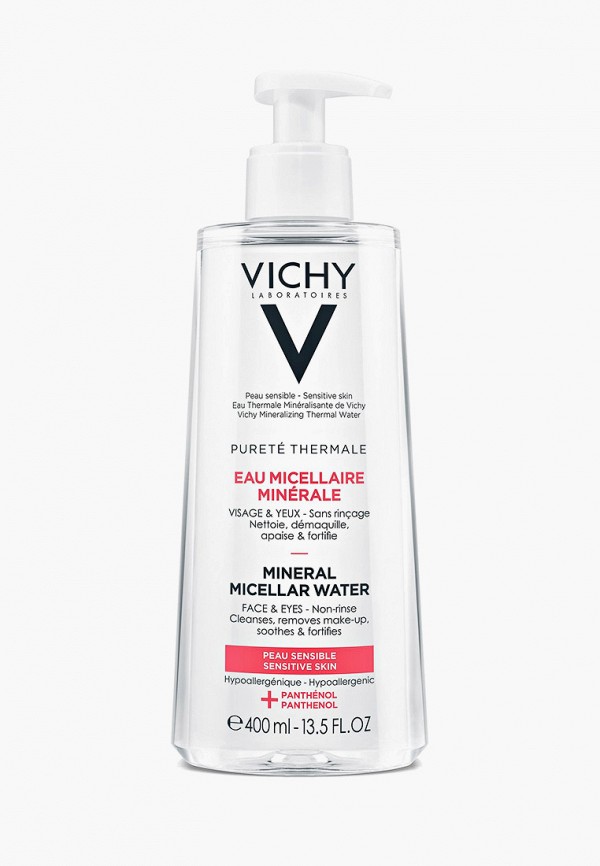 

Мицеллярная вода Vichy, Прозрачный, PURETE THERMALE с минералами для чувствительной кожи, 400 мл