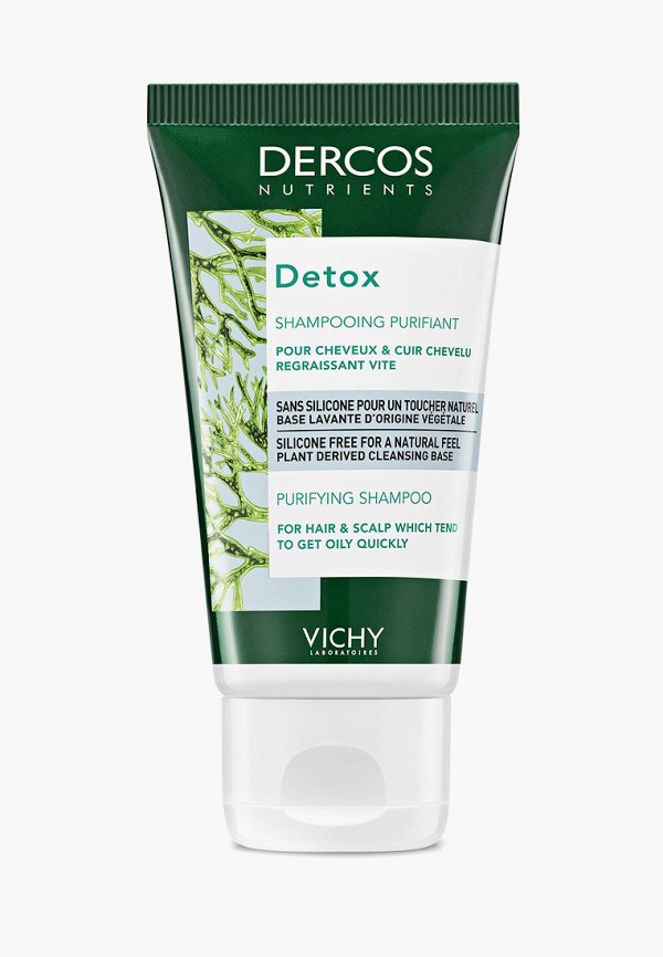 

Шампунь Vichy, Прозрачный, Dercos глубоко очищающий Detox, 50 мл