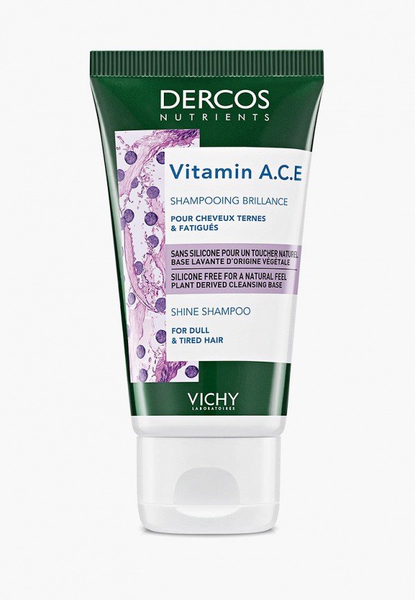 

Шампунь Vichy, Прозрачный, Dercos для блеска волос Vitamin , 50 мл