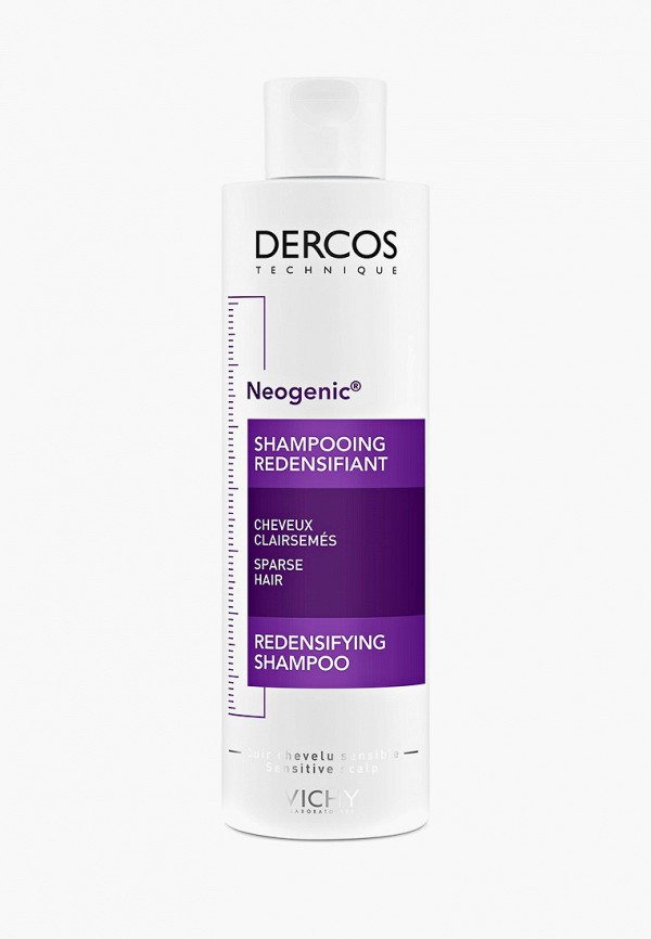 

Шампунь Vichy, Прозрачный, Dercos Neogenic для повышения густоты волос, 2*200 мл