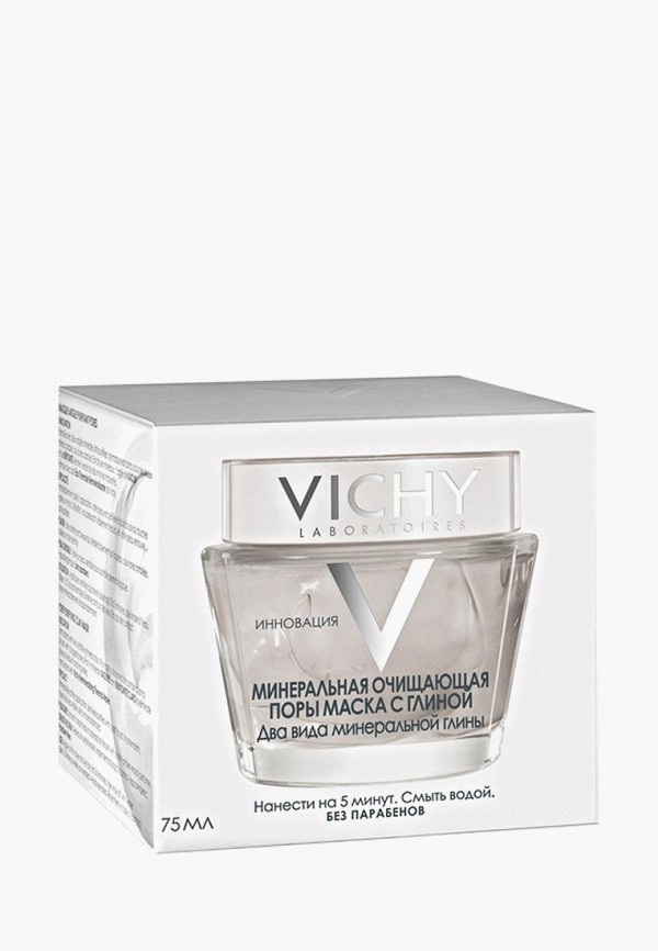 

Маска для лица Vichy, Прозрачный, Минеральная очищающая поры с глиной 75 мл