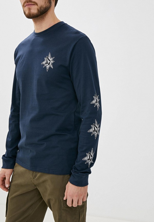 

Лонгслив Volcom, Синий, FAMILY STONE BSC LS