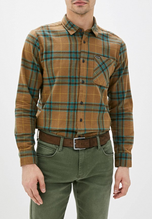 

Рубашка Volcom, Хаки, CADEN PLAID L/S