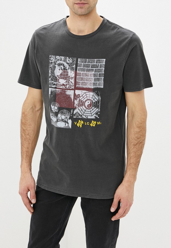 

Футболка Volcom, Серый, FAUXTON S/S TEE