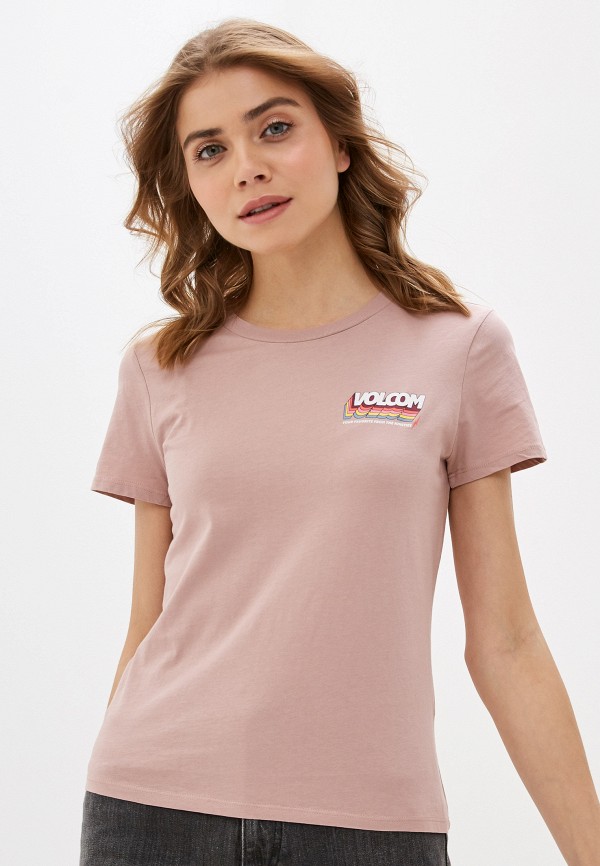 

Футболка Volcom, Розовый, STOKED ON STONE TEE