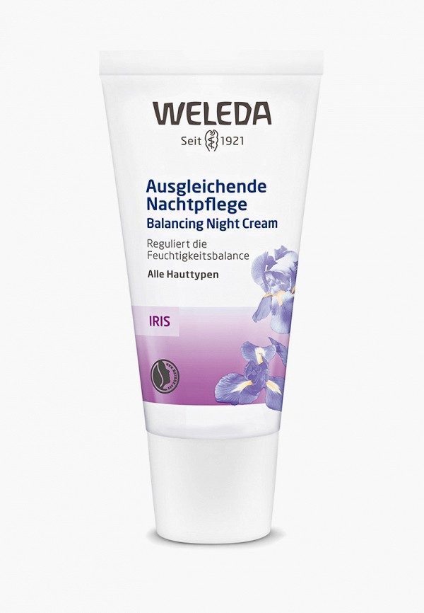 

Крем для лица Weleda, Прозрачный, ирисовый освежающий ночной, 30 мл