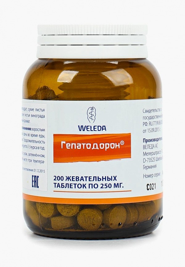 

БАД Weleda, Гепатодорон, Прозрачный