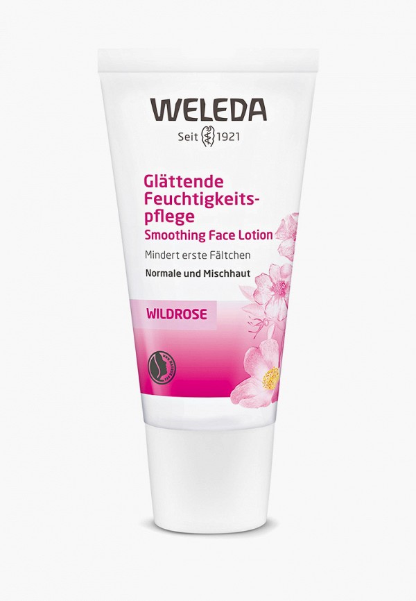 

Крем для лица Weleda, Прозрачный, розовый разглаживающий, увлажняющий, 30 мл