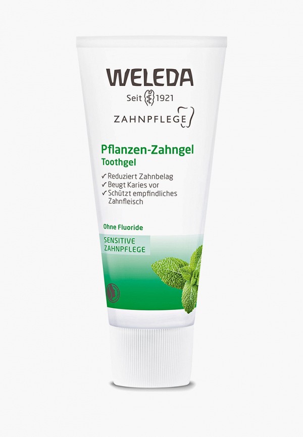 

Зубная паста Weleda, Прозрачный, -гель, Растительная, на травах, 75 мл