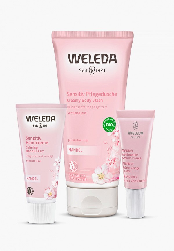 

Набор для ухода за телом Weleda, Прозрачный, «Be delicate» 200 мл + 50 мл + 7 мл