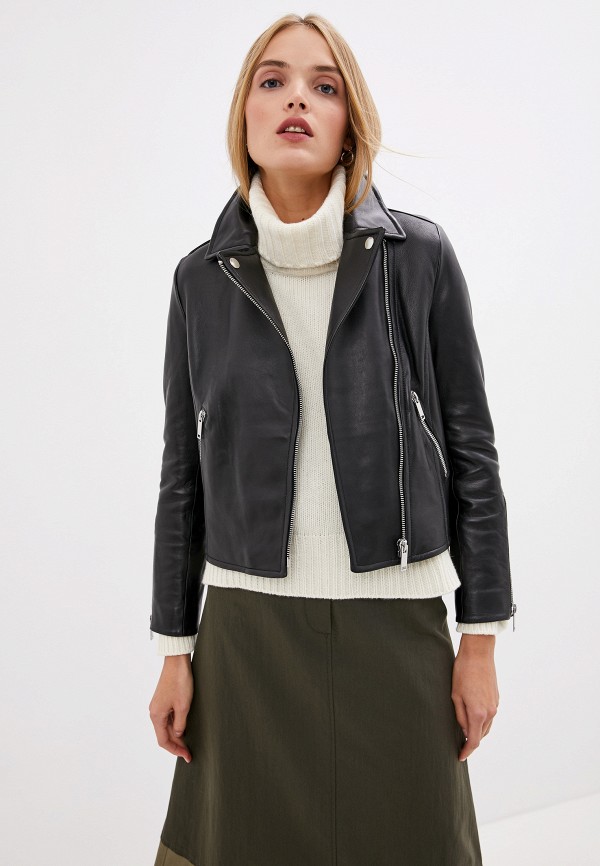 

Куртка кожаная Weekend Max Mara, Черный