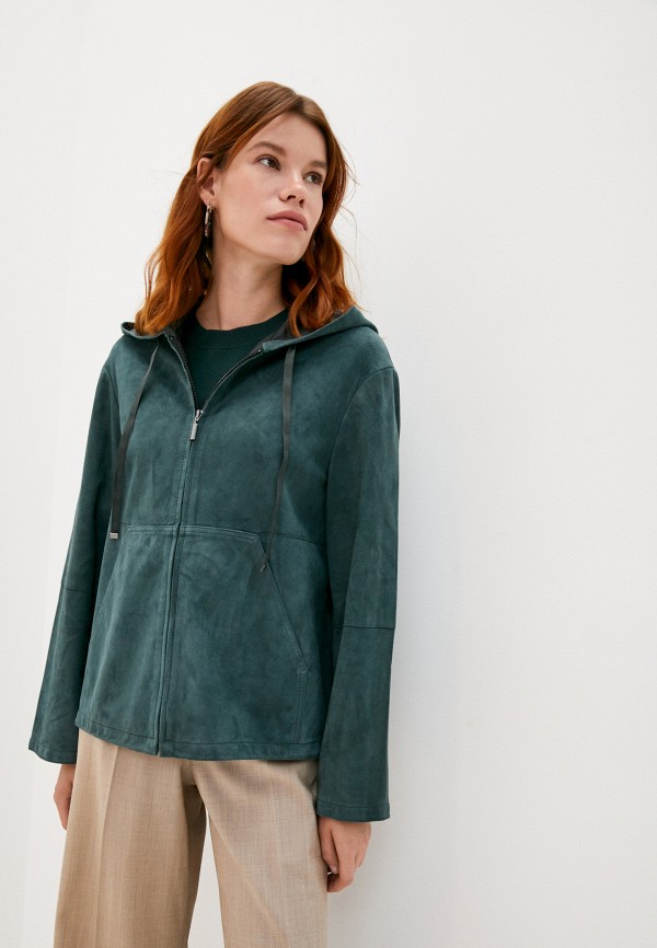 

Куртка кожаная Weekend Max Mara, Зеленый, MIGLIO