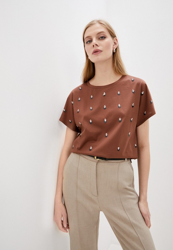 

Футболка Weekend Max Mara, Коричневый, ROSITA