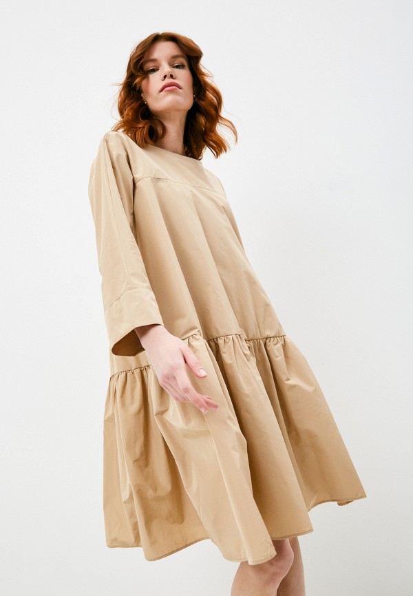 

Платье Weekend Max Mara, Бежевый, OMBRINA