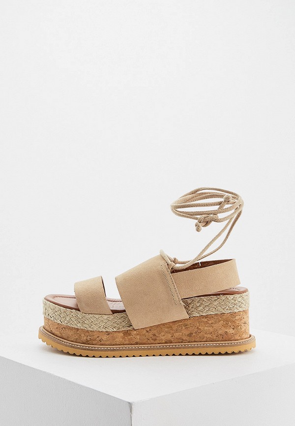 

Босоножки Whistles, Rae Flatform Sandal, Бежевый
