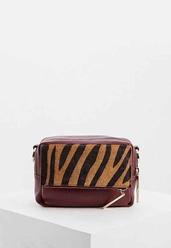 

Сумка Whistles, Bibi Tiger Crossbody Bag, Бордовый