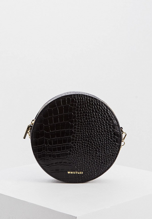 

Сумка Whistles, Черный, BRIXTON CIRCULAR CROC BAG