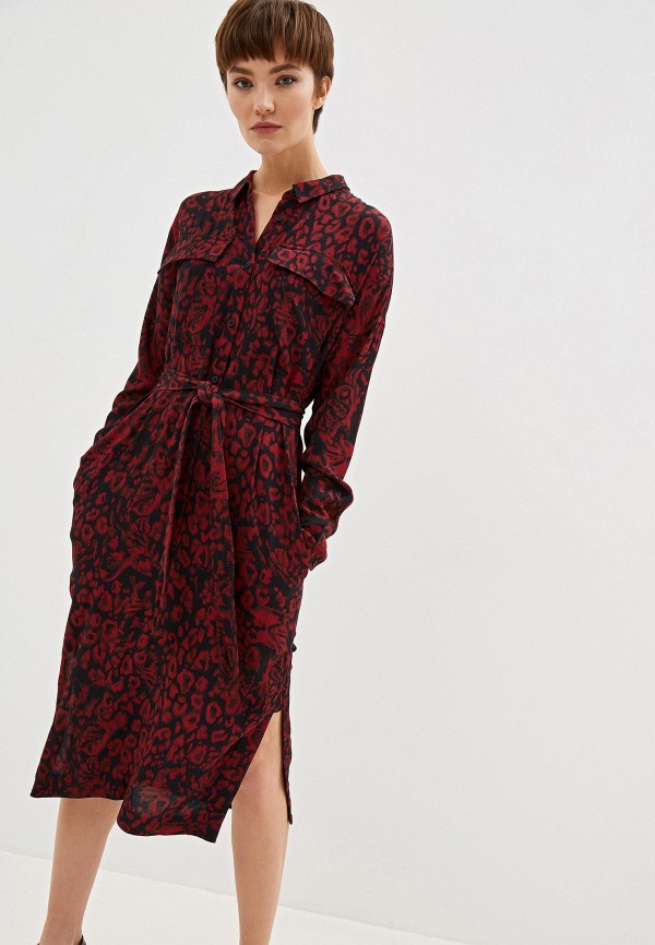 

Платье Whistles, Jungle Cat Utility Shirt Dress, Бордовый