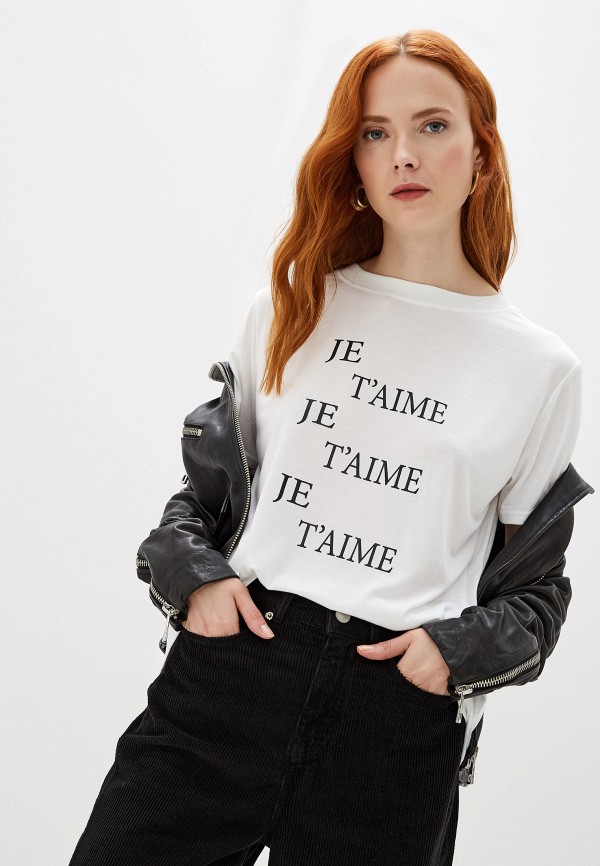 

Футболка Whistles, Белый, Je Taime Logo Tshirt