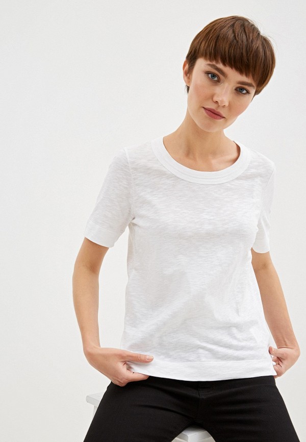 

Футболка Whistles, Rosa Double Trim Tshirt, Белый