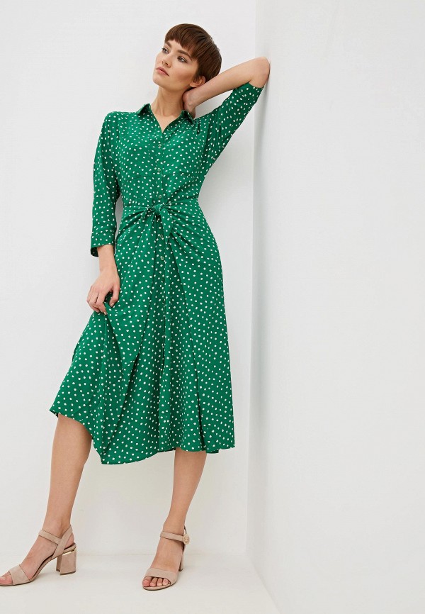 

Платье Whistles, Abstract Spot Selma Tie Dress, Зеленый