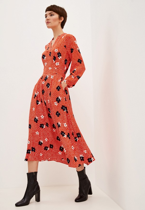 

Платье Whistles, Confetti Floral Midi Dress, Красный
