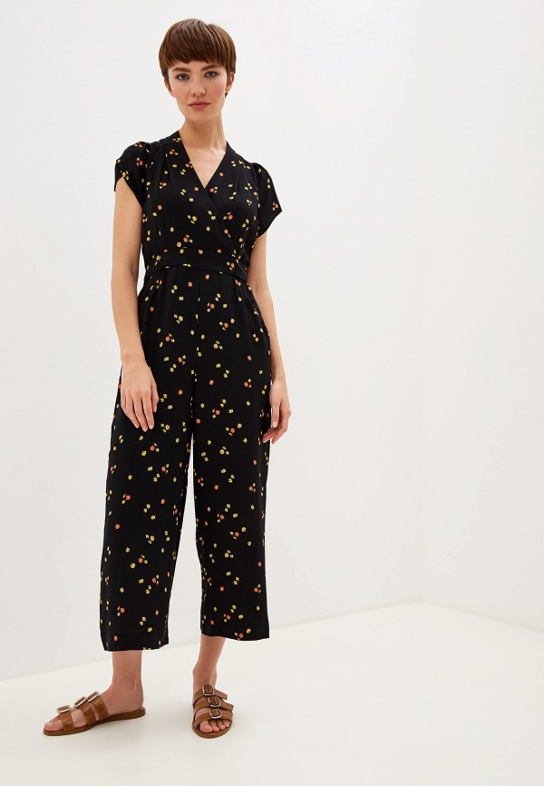 

Комбинезон Whistles, Micro Floral Tie Back Jumpsuit, Черный