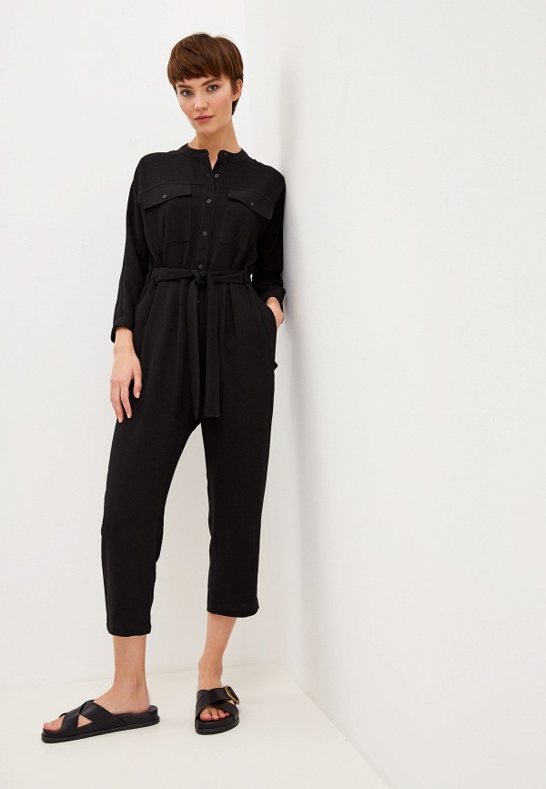 

Комбинезон Whistles, Utility Crepe Jumpsuit, Черный