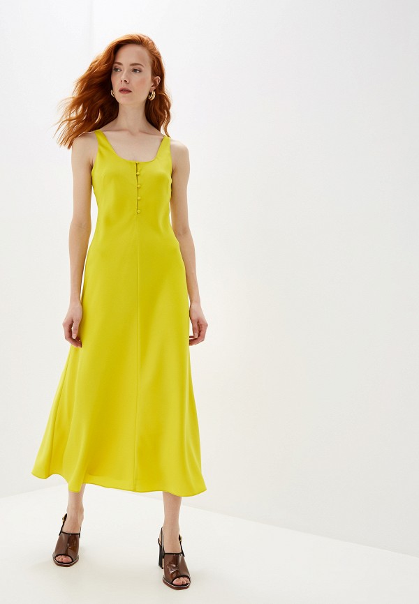 

Платье Whistles, Желтый, PIPPA SATIN SLIP DRESS