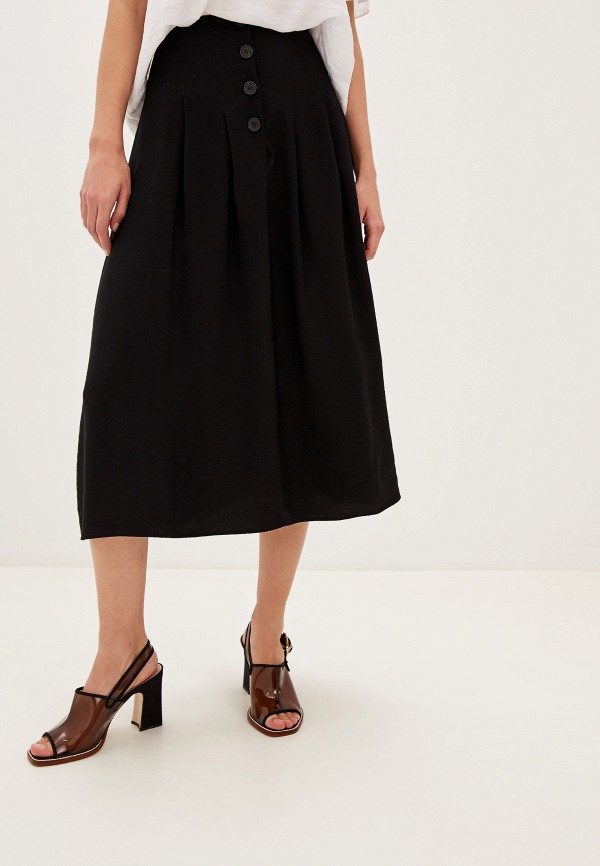 

Юбка Whistles, Черный, TIAN BUTTON SKIRT
