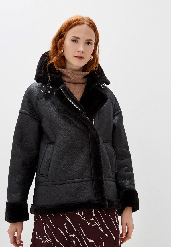 

Дубленка Whistles, Черный, ULTIMATE FAUX FUR BIKER