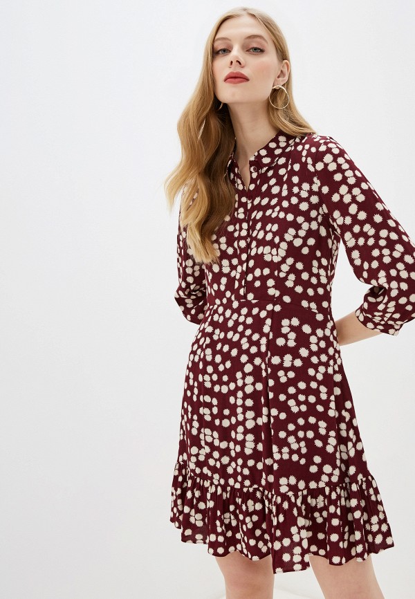 

Платье Whistles, Бордовый, AGATA ILLUSTRATED FLOWER DRESS