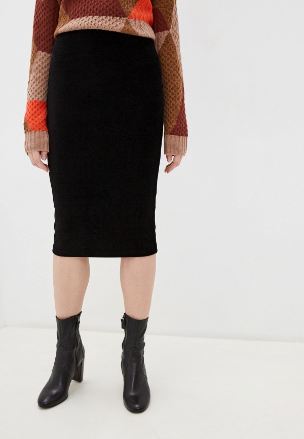 

Юбка Whistles, Черный, VELVET JERSEY TUBE SKIRT