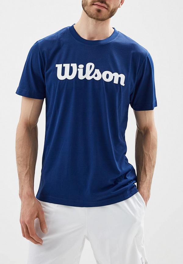 

Футболка спортивная Wilson, Синий, M UWII SCRIPT TECH TEE