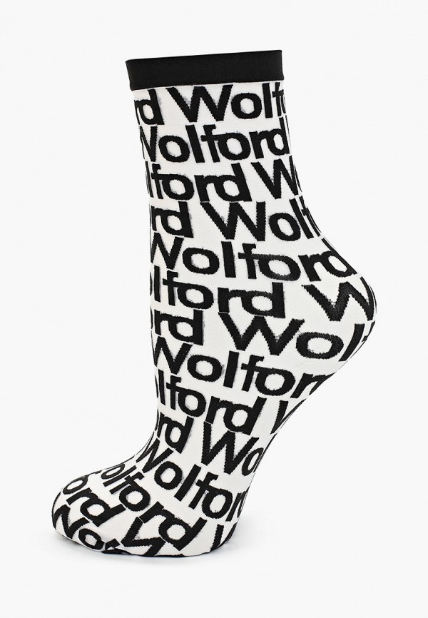 

Носки Wolford, Белый, Logo Cover Socks, 20 den