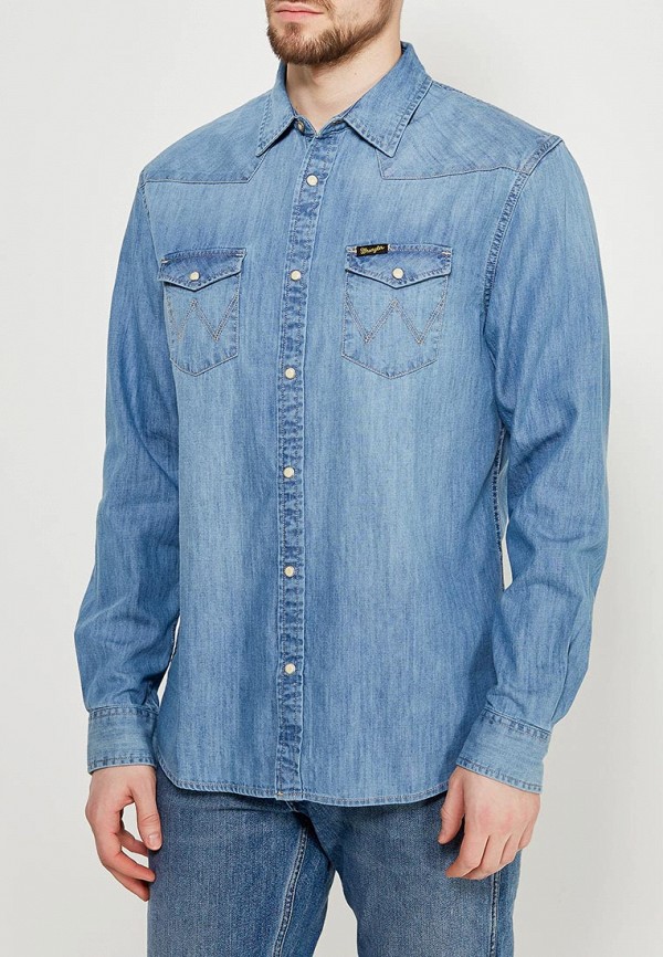 

Рубашка джинсовая Wrangler, Голубой