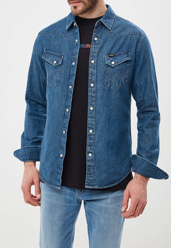 

Рубашка джинсовая Wrangler, Синий