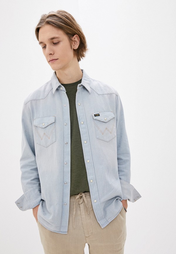 

Рубашка джинсовая Wrangler, Голубой