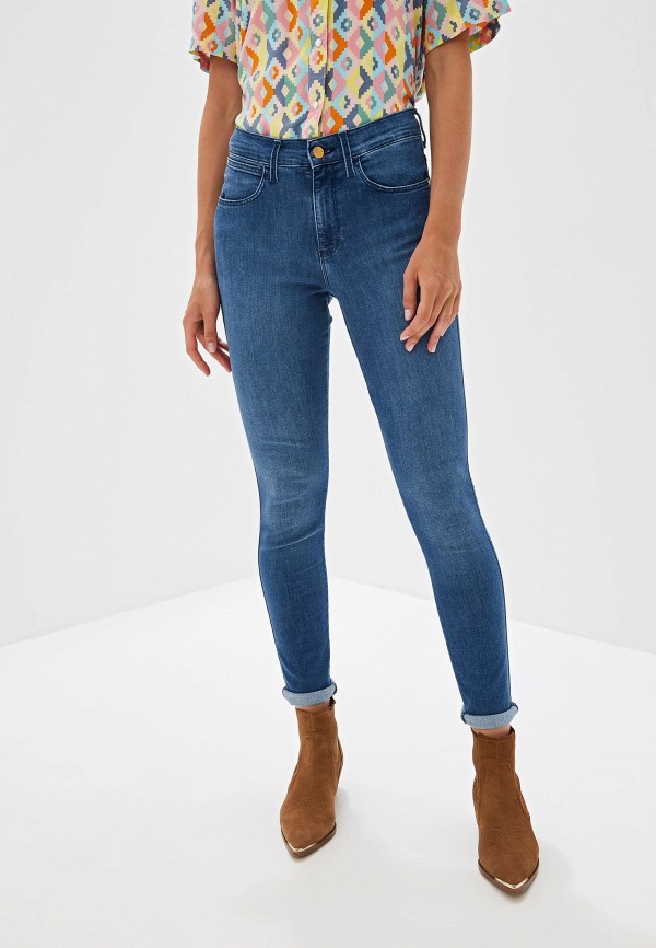

Джинсы Wrangler, Синий, High Rise Skinny