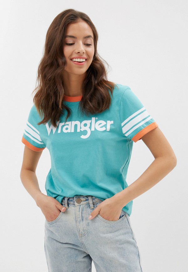 

Футболка Wrangler, Бирюзовый
