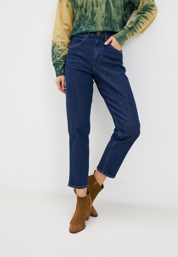 

Джинсы Wrangler, Синий, MOM JEANS