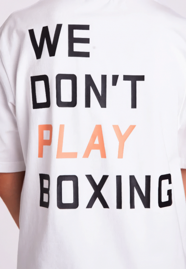 Футболка для мальчика спортивная Boxraw BXRW-JR-WDPBT/Kids We Don't Play Boxing/Белый-XS Фото 8