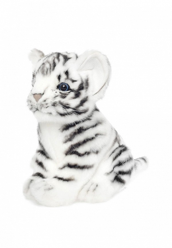 Игрушка мягкая Hansa Тигр, детёныш, белый, 17 см